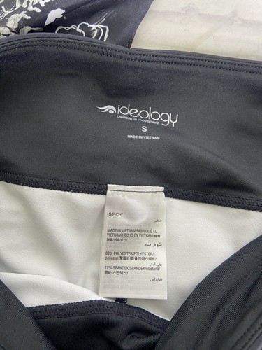 Ideology Womens Midnight Blossom Floral Printed Leggings Pants Black White Small - Picture 4 of 8