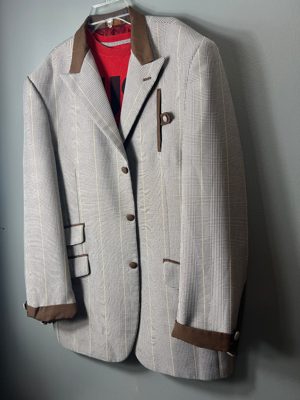 Vintage 1990s Vittorio St. Angelo Blazer Poly Bro… - image 2