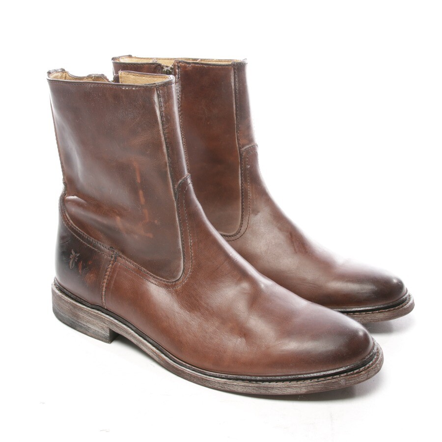 Frye botas talla d 42 us 9 marrón señores botas zapatos Leather botines Frye botas talla d 42 us 9 marrón señores botas zapatos Leather botines
