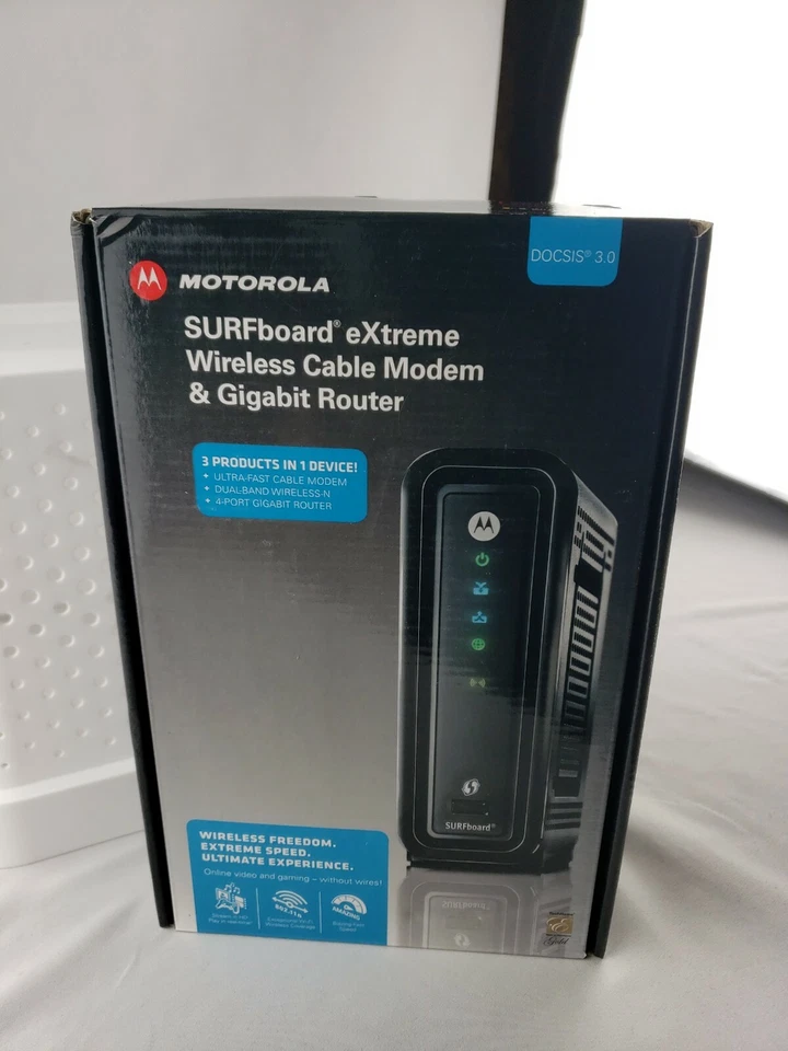 Motorola SBG6580 Wireless Cable Modem Router Combo WiFi Dual Band - Image 2 of 4