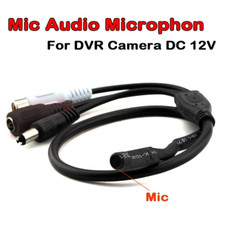 Waterproof High Gain Audio Microphone for CCTV Camera DVR NVR Sound Recording UK