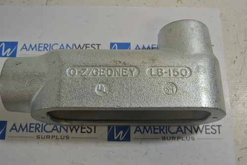 O-Z Gedney LB150 General Signal Conduit Body type LB 1-1/2" box of 2 NEW - Picture 3 of 5