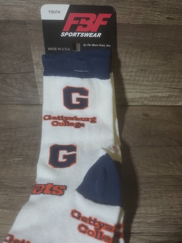 Gettysburg College Print Socks Size Youth 1-5 - Picture 2 of 2