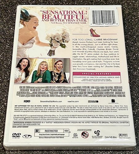 NEW!! Sex and the City: The Movie WS DVD (2008) - FACTORY SEALED/FREE SHIPPING!! - Picture 2 of 2