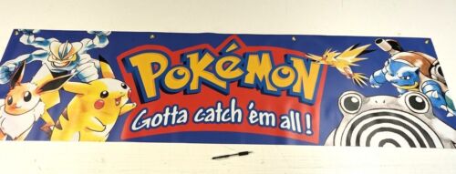 Pokemon '90's Vintage Style Promo Display Banner Sign Store Poster 3 sizes! - Picture 2 of 6
