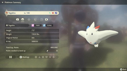 Togekiss Shiny 6iv Alpha Non Shiny Best Stats Pokemon Legends Arceus - Picture 2 of 4