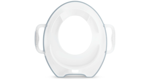 Toddler Potty Training Seat Toilet Train Kids Built In Handles Contoured Shape - Picture 3 of 8
