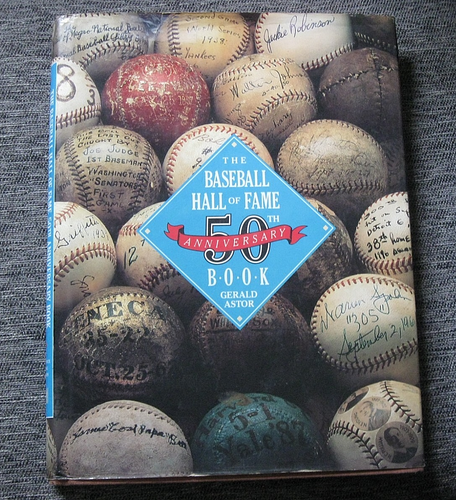 Baseball Hall of Fame 50th Anniversary Large Hardback Book VERY GOOD Condition