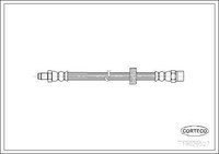 Corteco 19026527 Bremsschlauch Hinten 260 Mm FüR Volvo