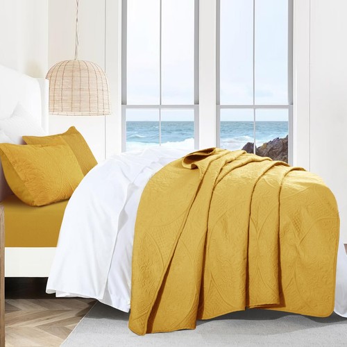Quilted Bedspread 3 Piece Queen King Size Coverlet Comforter Set Ultra Soft - Picture 97 of 151