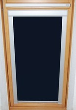 Verdunkelungs-Rollo mit Schienen kompatibel mit Velux GGL GGU GPL GPU dunkelblau