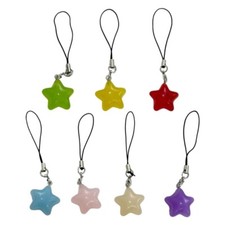 Unique Bag Hangers Accessory Multicolor Star Pendant Keychain Decoration
