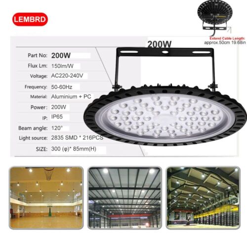 8x illuminazione sala UFO LED faretto da soffitto lampada da officina lampada industriale lampada - Foto 15 di 130