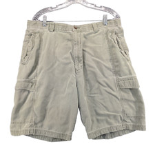 Tommy Bahama Cargo Shorts Mens XL Gray Pockets Tencel Lyocell