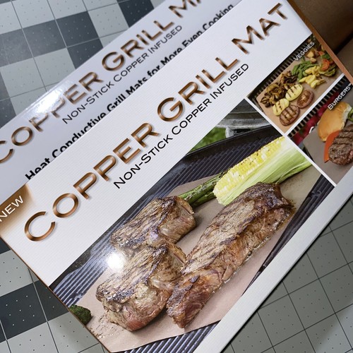 Non Stick Copper Infused Grill Mat (2 Pack) Heat Conductive 13” x 15.75” - 第 2/10 張圖片