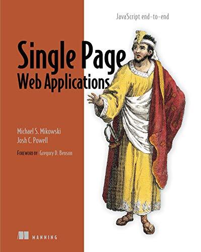 Single Page Web Applications: JavaScript end-to-end-Michael Miko - Picture 1 of 1