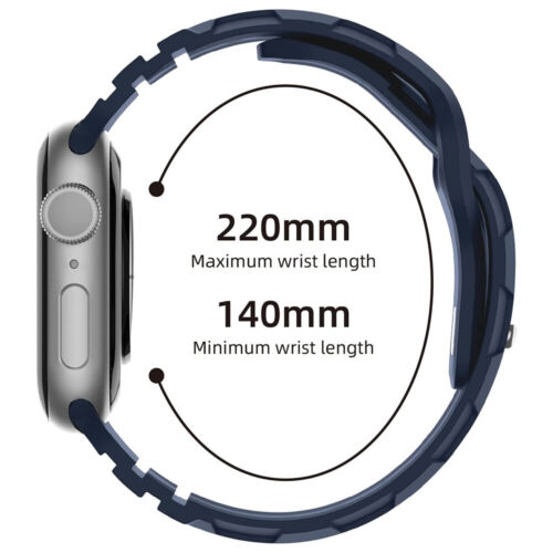 Correa deportiva de silicona suave para Apple Watch Ultra 10 9 8 7 6 5 4 3 correa impermeable - Imagen 4 de 31