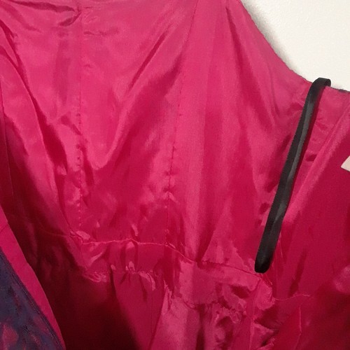 Vintage 80s Purple Lace Party Dress - 10 Large Girls, VGUC! Pink Fit n Flare - Picture 12 of 12