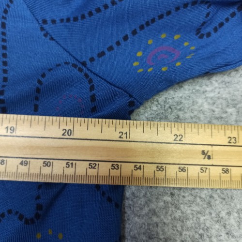 Abito midi Gudrun Sjoden taglia XL blu lyocell jersey geometrico donna X-Large - Foto 10 di 13