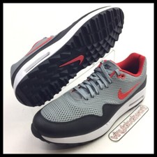Nike Air Max 1 G Golf Shoes Mens Size 11.5 Grey Black Red Spikeless CI7576-002
