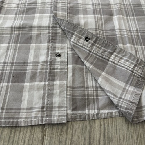 5.11 Tactical Hunter Plaid Shirt Men’s Medium Snap Button Grey White 71374 - Picture 5 of 11