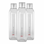 Plastic Fridge Refrigerator Water Bottle Set- 3 pieces, 1 L, Clear, BPA Free