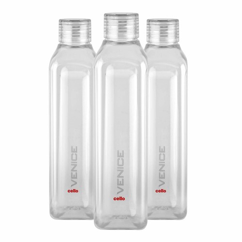 Kunststoff Kühlschrank Kühlschrank Trinkflasche Set - 3 Stück, 1 L, klar, BPA frei - Bild 1 von 3