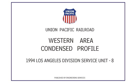 Union Pacific 1994 Los Angeles Div SU- 8 páginas PDF de perfil condensado en DVD - Imagen 2 de 8