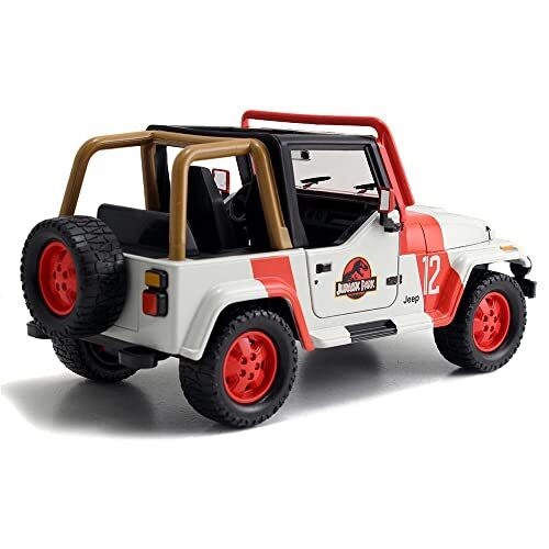 Modellino auto pressofuso Jada 1992 Jeep Wrangler Jurassic World Movie 1/24 - Foto 5 di 9