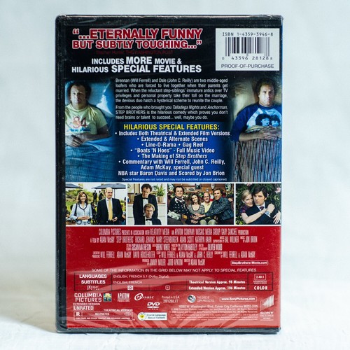 Step Brothers Unrated Widescreen Edition DVD 2008 New Factory Sealed - Picture 2 of 6