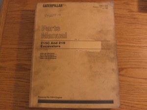 Caterpillar-215C-and-219-Excavator-Parts-Book-Catalog-Manual-SEBP1716-02-To-1993