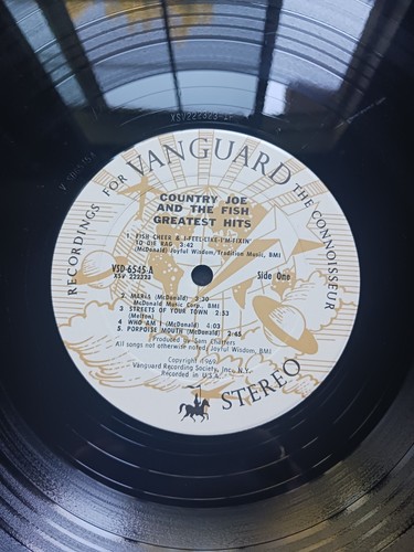 Country Joe & The Fish - Greatest Hits - Vanguard VSD 6545 Vinyl LP Tested - Picture 4 of 7