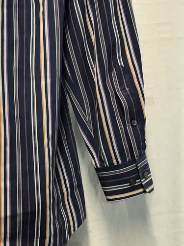 Paul Fredrick Sport shirt Men’s Long Sleeve Button Down Shirt Striped Size M - Picture 4 of 5