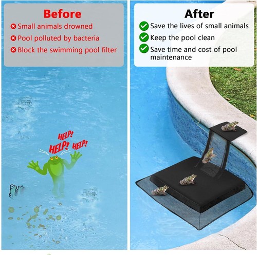 Animal Saving Escape Ramp Frog Duck Birds Floating Pad Swimming Pool Rescue Tool - Picture 8 of 11