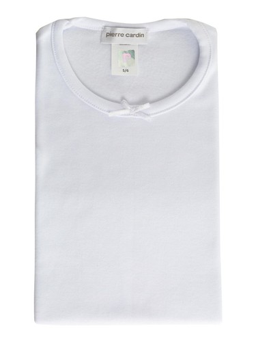 Pierre Cardin PCK063 Girls' Short Sleeve Cotton Crew Neck Tank Top - Picture 2 of 2