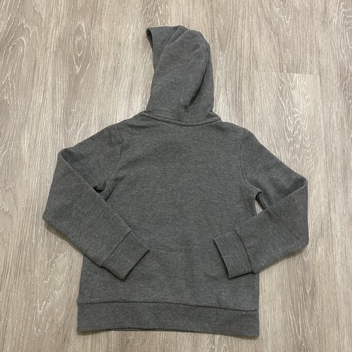 Puma Youth Girl's Hoodie Sweatshirt Grey With Front Pocket Size S 7/8 - Picture 8 of 8