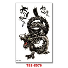 Men Dragon Temporary Tattoos Body Arm Tattoo Sticker Half Sleeve Fake Waterproof
