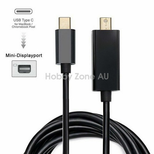 USB-C USB 3.1 Type C to Mini DisplayPort DP Male Cable 4K@60Hz 1.8m MacBook - Picture 8 of 9