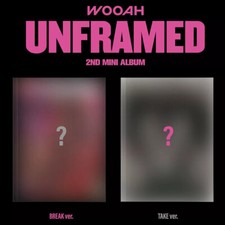 WOOAH UNFRAMED 2nd Mini Album 2 Ver SET/2 CD+2 Photo Book+6 Card+2Poster WOO!AH!