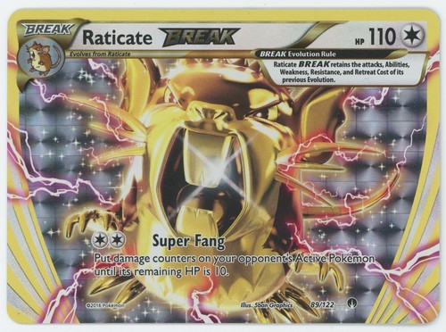 RATICATE (BREAK) 2016 Pokemon TCG Breakpoint #89/122 - NM