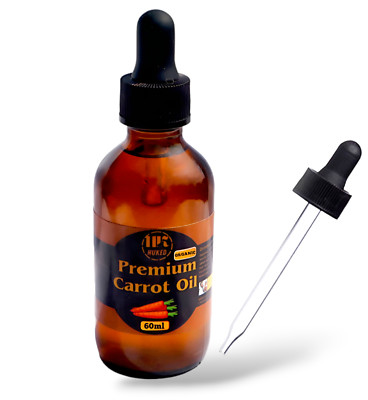 Karottenöl 60ml kaltgepresst mit Beta Carotin Vitaminen A B C D E Handarbeit UK