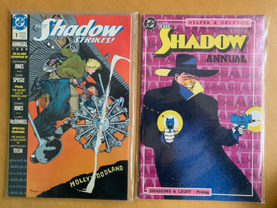 The SHADOW: 2er Set Annuals: The Shadow Strikes, 1989 + The SHADOW, 1987