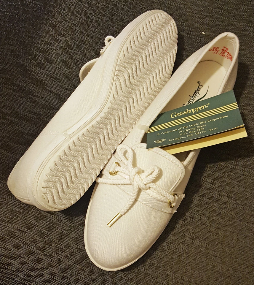 Grasshoppers белый женщин Sz. 7 S новый # 48282 - Изображение 3 из 4