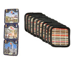 Coasters 2 Sets 6 Republic Czech 10 Woven Straw  Total 16  3.8 in and 4.4 in