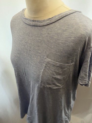 Women's Blue Rayon Short Sleeve T-shirt XL Casual - Picture 9 of 11
