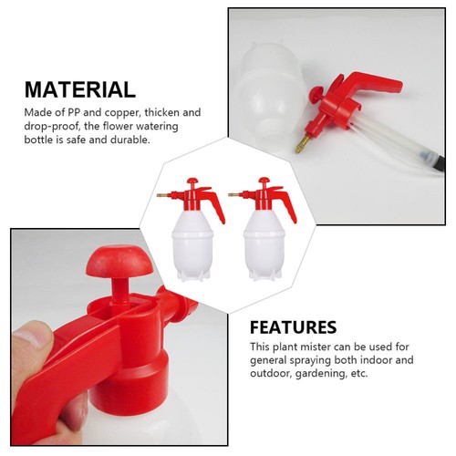 2 Pcs Handheld Sprayer Garden Mister Watering Can Pump Bottles Flower Small - Picture 7 of 12
