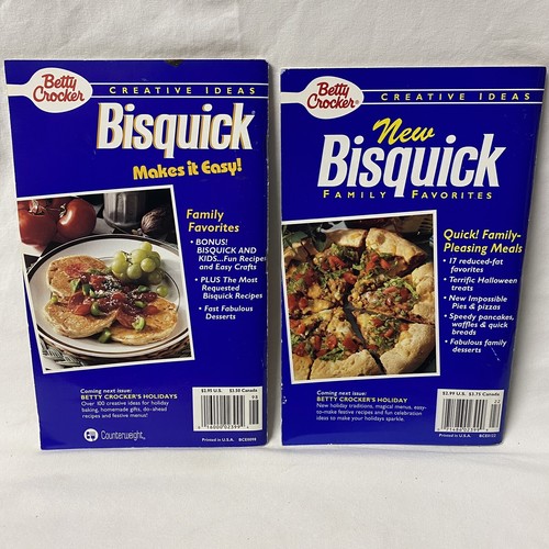 Lot Of 2 Betty Crocker Bisquick Cookbooks Softcover 1994 & 1996 - Picture 2 of 8
