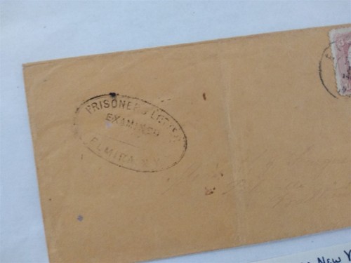 New York: Elmira 1860s CIVIL WAR PRISION Censored Cover to Maryland - Picture 2 of 3