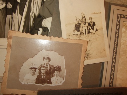 Huge Lot of Victorian Childrens Photos Bathing Suits Dogs Clothes Wedding Family - Picture 10 of 12