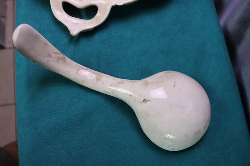 Rara Fuente de Sopa Grande Capo de monte y Cucharón Italia Ave Fénix - Imagen 13 de 23